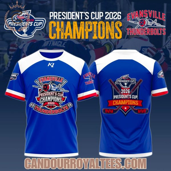 Evansville Thunderbolts Champions Southern Professional Hockey League 2026 Tshirt, Hoodie