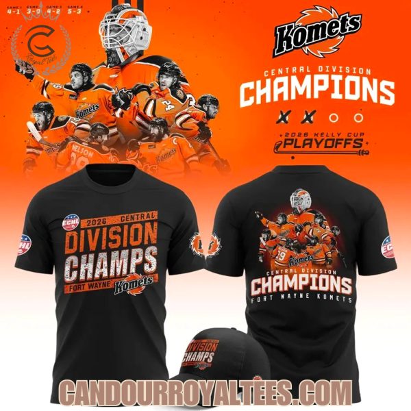 Fort Wayne Komets Central Division Champions 2026 T-Shirt, Hoodie