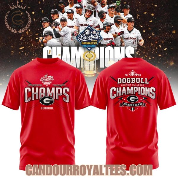 Georgia Bulldogs SEC Baseball Tournament Champions 2026 Tshirt, Hoodie