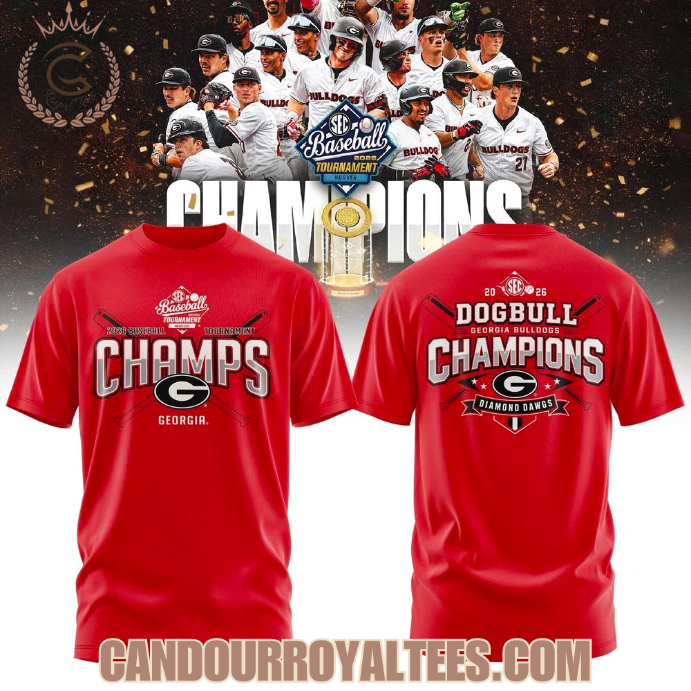 Georgia Bulldogs SEC Baseball Tournament Champions 2026 Tshirt, Hoodie Georgia Bulldogs SEC Baseball Tournament Champions 2026 Tshirt, Hoodie