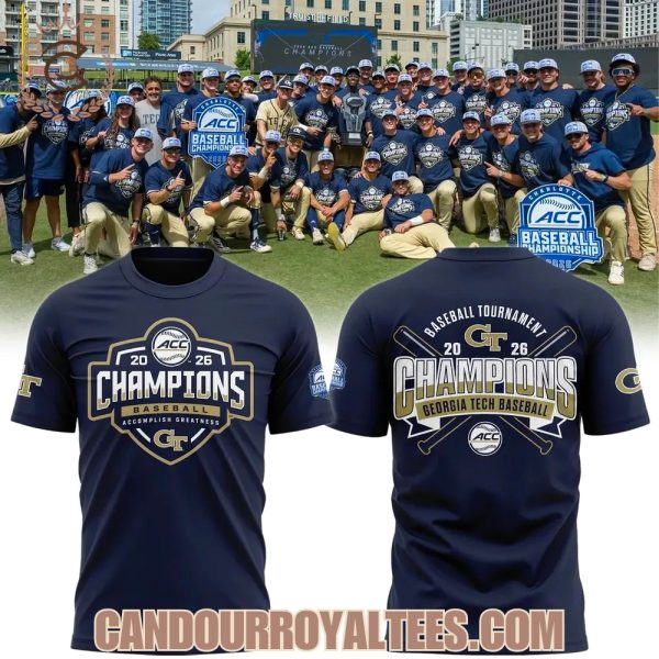 Georgia Tech Baseball Tournament And Regular Season Champions 2026 T-Shirt, Hoodie