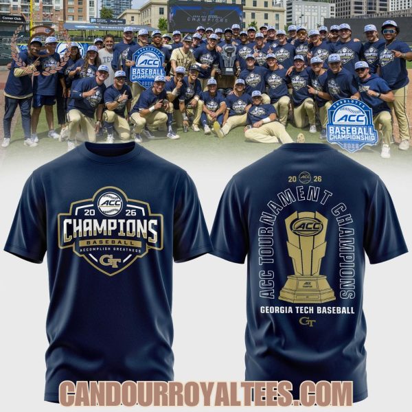 Georgia Tech Yellow Jackets Baseball ACC Tournament Champions Tshirt, Hoodie