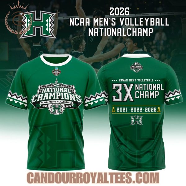 Hawaii Rainbow Warriors Volleyball Men’s NCAA Champions 2026 Tshirt, Hoodie