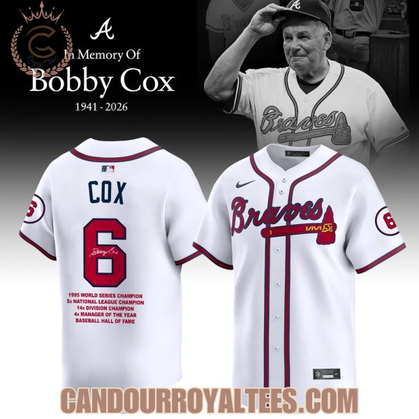 In Memory Of Robby Cox 1941 – 2026 Jersey
