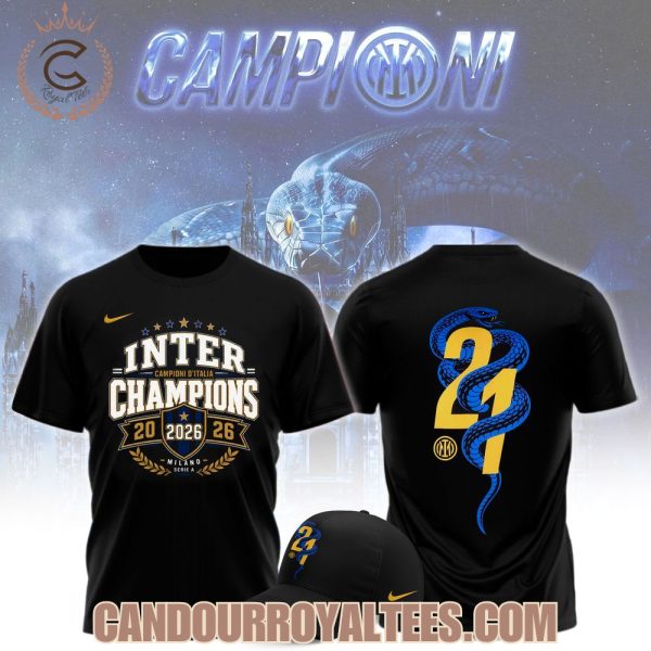 Inter Milan Campioni D’Italia 2026 Tshirt, Hoodie