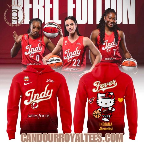 Introducing the 2026 Rebel edition uniform for Indiana Fever x Hello Kitty Hoodie