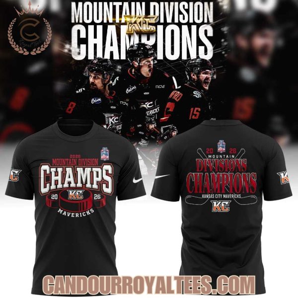 Kansas City Mavericks 2026 Mountain Division Champions Tshirt, Hoodie