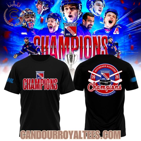 Kitchener Rangers 2026 OHL Champions Tshirt, Hoodie