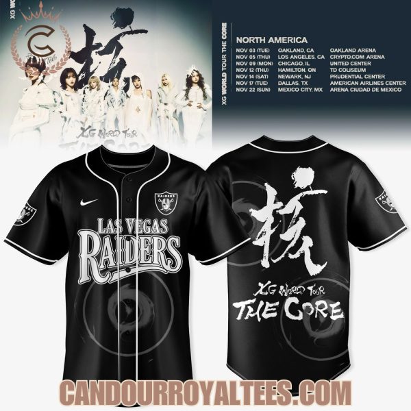 Las Vegas Raiders x XG The Core World Tour Baseball Jersey