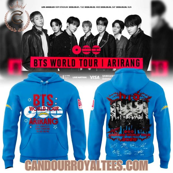 Los Angeles Chargers BTS Arirang World Tour 2026 Hoodie