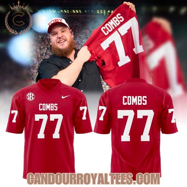Luke Combs My Kinda Saturday Night Tour Norman, OK at Gaylord Family Oklahoma Memorial Stadium Football Jersey