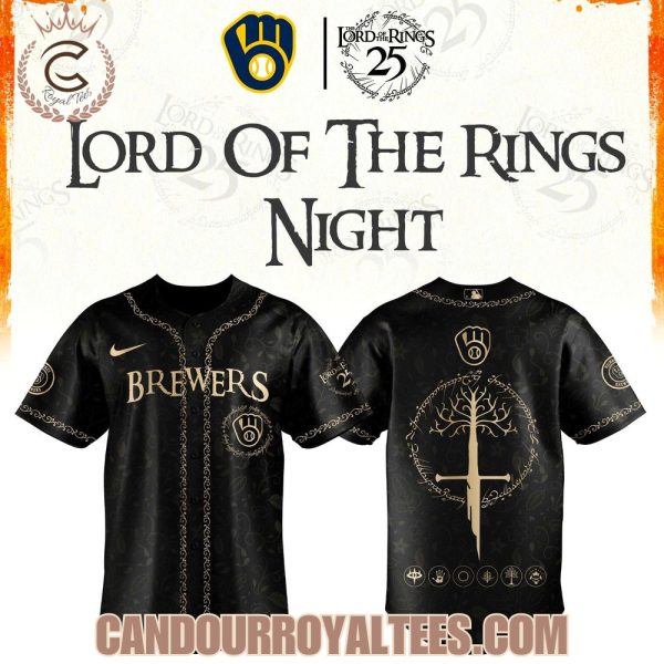 Milwaukee Brewers x The Lord Of The Rings 25th Anniversary Jersey
