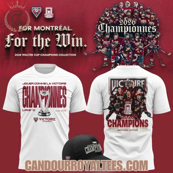 Montreal Victoire 2026 Walter Cup Champions T-Shirt