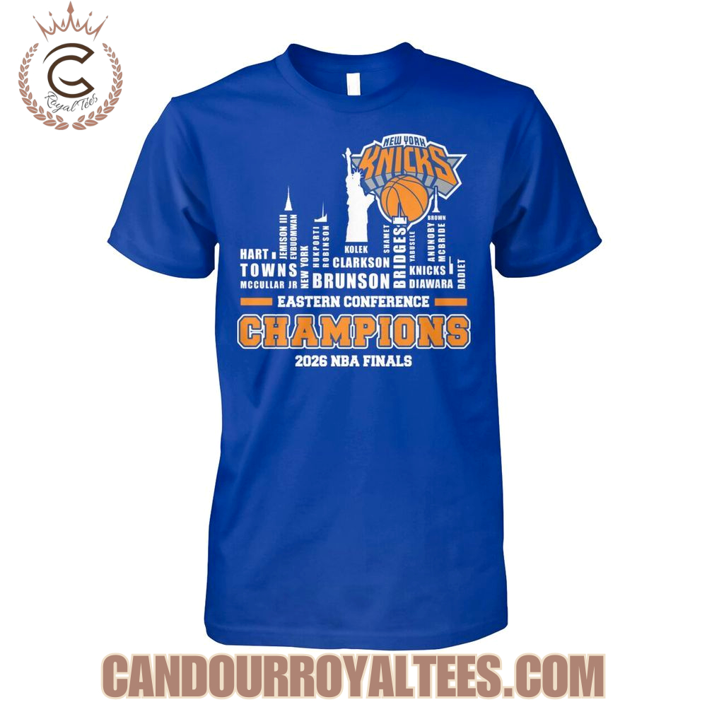 New York Knicks Eastern Conference Champions 2026 NBA Finals T-Shirt New York Knicks Eastern Conference Champions 2026 NBA Finals T-Shirt