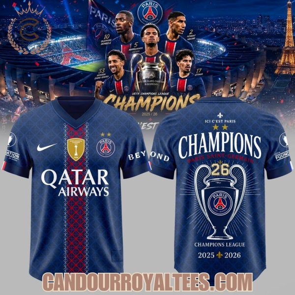 Paris Saint Germain UEFA Champions League Winners 2026 Jersey
