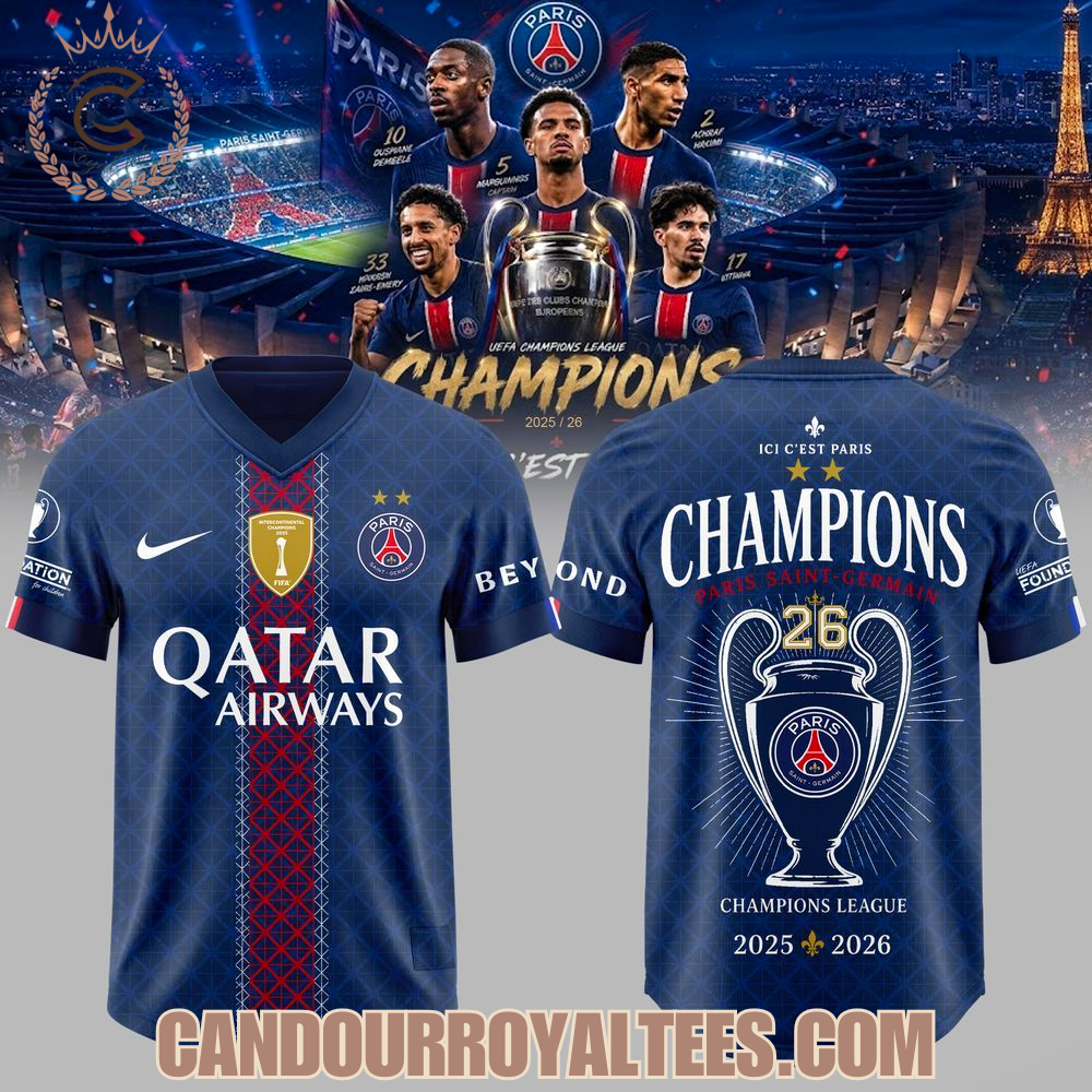 Paris Saint Germain UEFA Champions League Winners 2026 Jersey Paris Saint Germain UEFA Champions League Winners 2026 Jersey