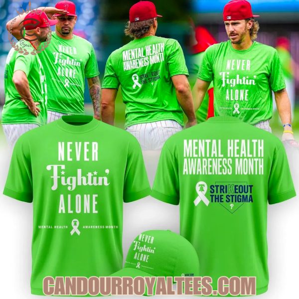 Philadelphia Phillies Never Fightin Alone Tshirt 2026