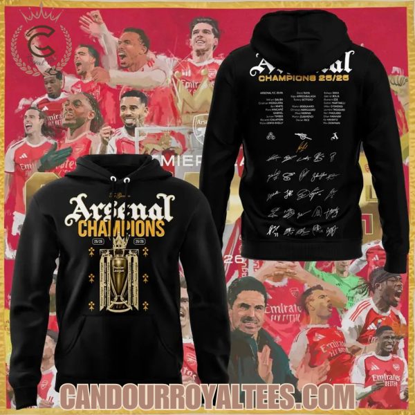 Premier League Champions 2026 Arsenal Hoodie