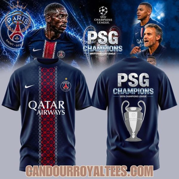 PSG UEFA Champions League 25/26 Champions Tshirt, Hoodie