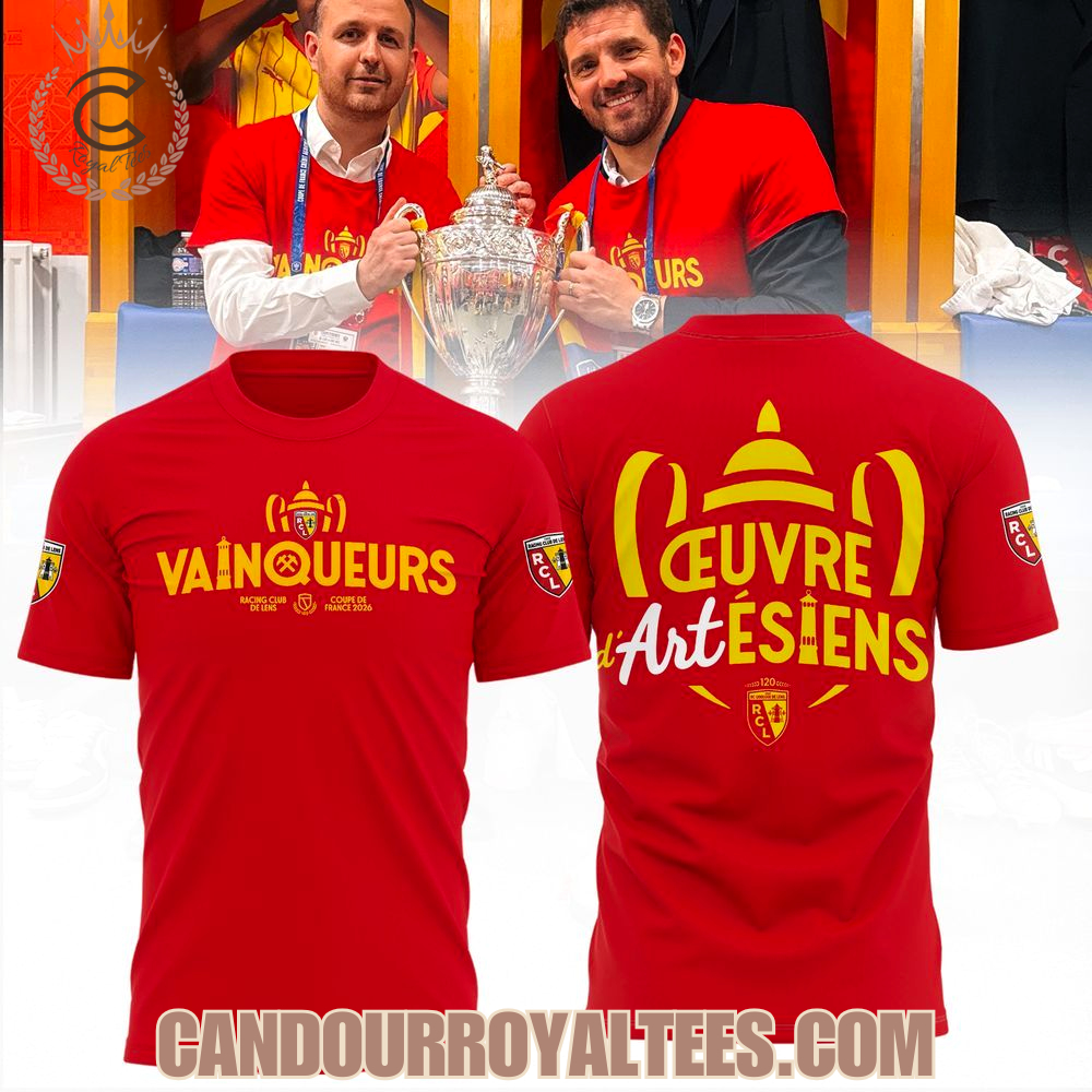 Rc Lens Vainqueurs Coupe De France 2026 Tshirt, Hoodie Rc Lens Vainqueurs Coupe De France 2026 Tshirt, Hoodie