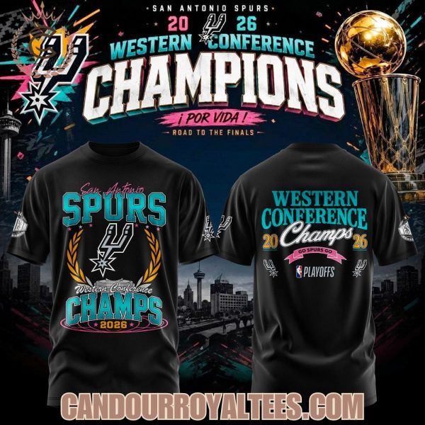 San Antonio Spurs 2026 Western Conference Champs Tshirt, Hoodie