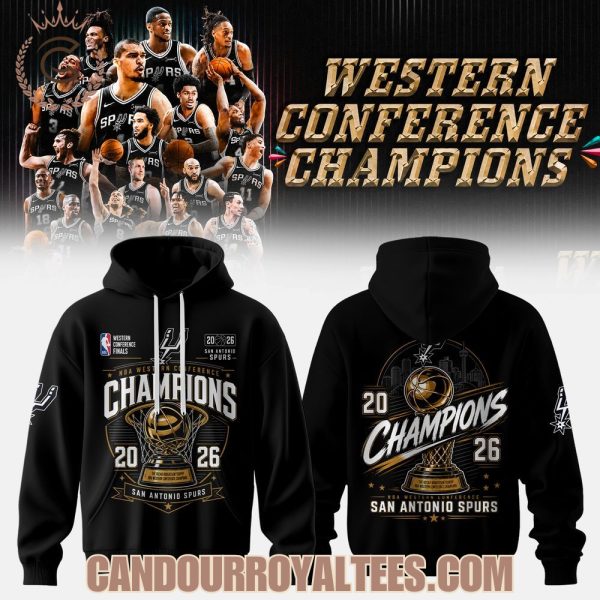 San Antonio Spurs  Western Conference Champions 2026 Hoodie