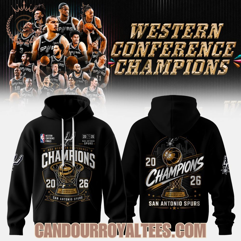 San Antonio Spurs Western Conference Champions 2026 Hoodie San Antonio Spurs Western Conference Champions 2026 Hoodie