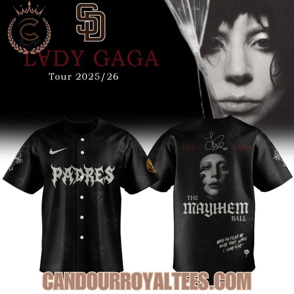 San Diego Padres Celebrate Lady Gaga’s Mayhem Album Jersey