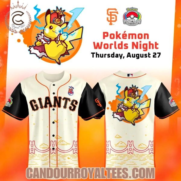 San Francisco Giants x Pokemon Worlds Night August 27 Jersey