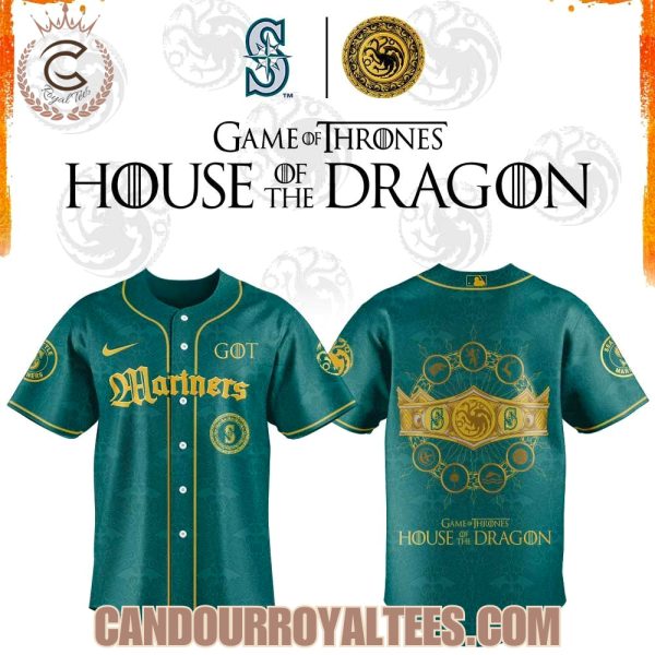Seattle Mariners Game of Thrones: House of the Dragon 2026 Jersey Green