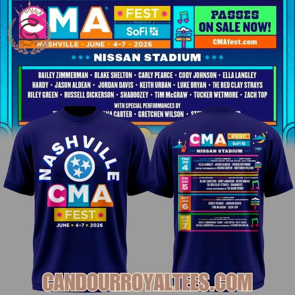 Tennessee Titans New Country Music Association Festival 2026 Tshirt, Hoodie