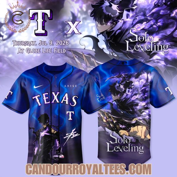 Texas Rangers Solo Leveling Night Arise Shadow Monarch Jersey 2026