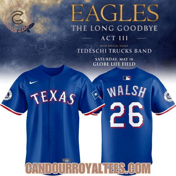 Texas Rangers x Eagles The Long Goodbye Act III At Globe Life Field, Arlington Jersey