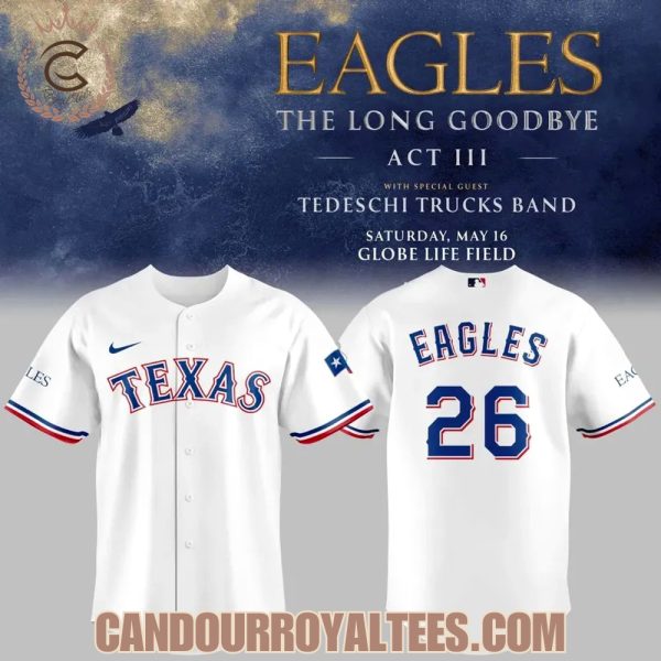 Texas Rangers x Eagles “The Long Goodbye – Act III” Tour 2026 Jersey