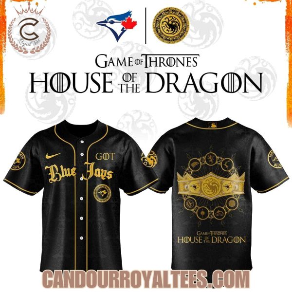 Toronto Blue Jays Game of Thrones: House of the Dragon 2026 Jersey Black