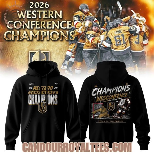 Vegas Golden Knights 2026 Western Conference Champions Hoodie
