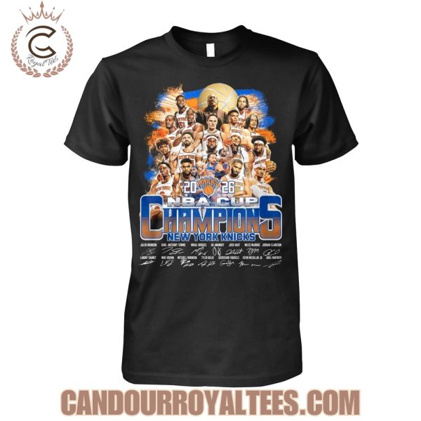 2026 NBA Cup Champions New York Knicks T-Shirt