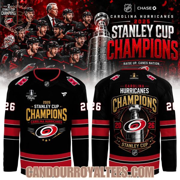 2026 Stanley Cup Champions 2026 Carolina Hurricanes Hockey Jersey