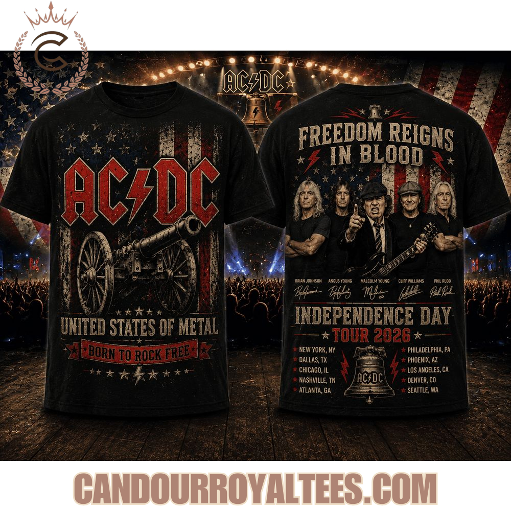 ACDC Independence Day Tour 2026 T-Shirt ACDC Independence Day Tour 2026 T-Shirt