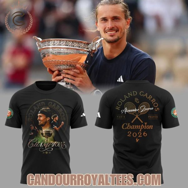 Alexander Zverev 2026 Roland-Garros Champions Shirt