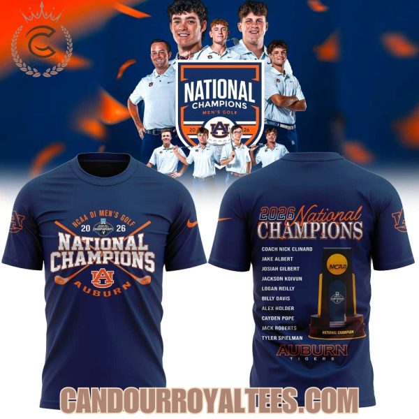 Auburn Men’s Golf 2026 NCAA Nationals Champions Tshirt, Hoodie