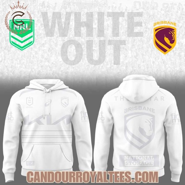Brisbane Broncos White out Hoodie
