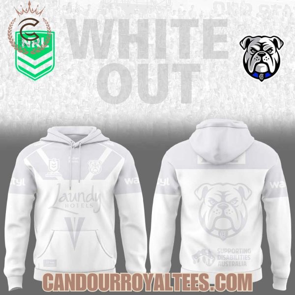 Canterbury-Bankstown Bulldogs White out Hoodie