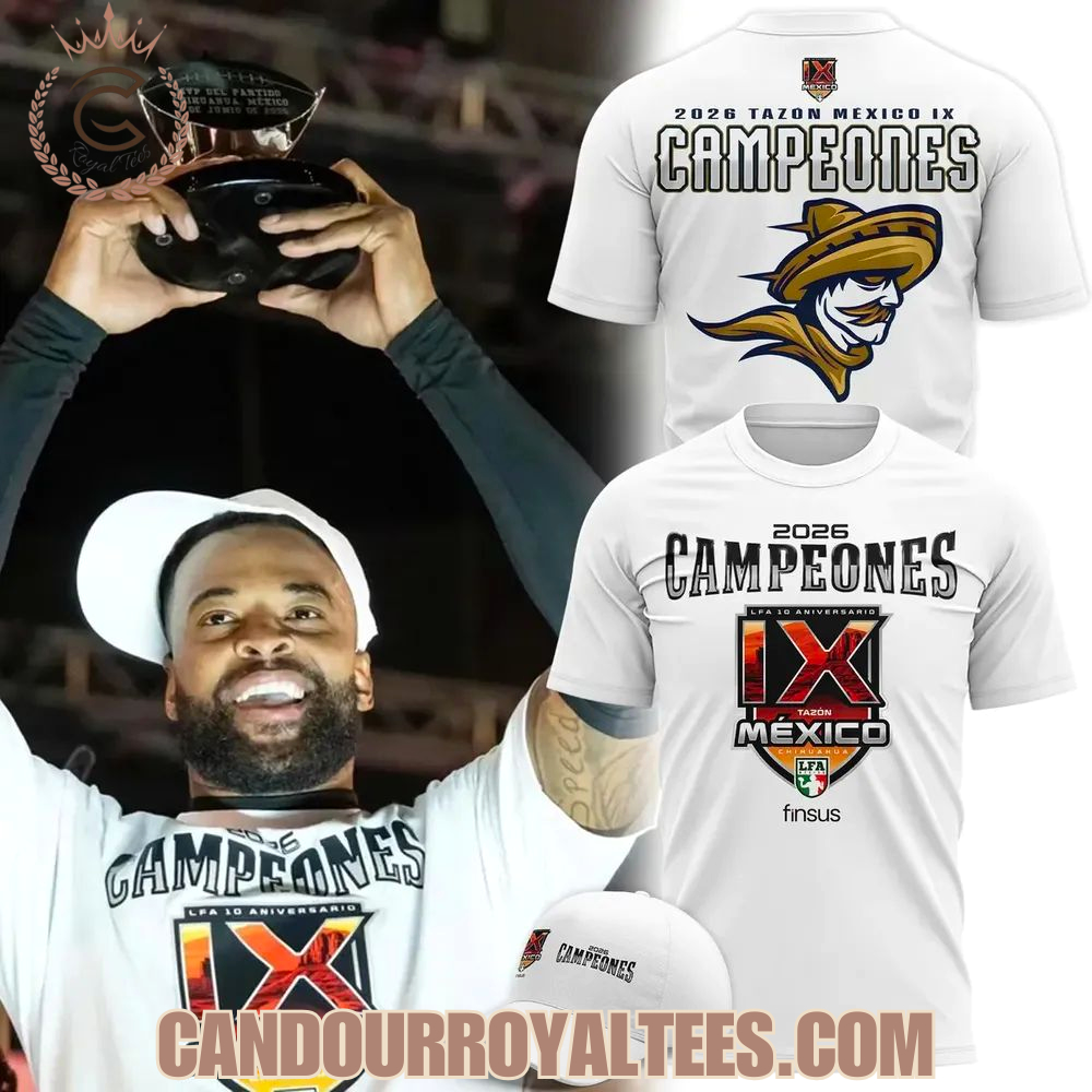 Caudillos de Chihuahua Campeones del Tazón México IX 2026 Playera Conmemo Caudillos de Chihuahua Campeones del Tazón México IX 2026 Playera Conmemo