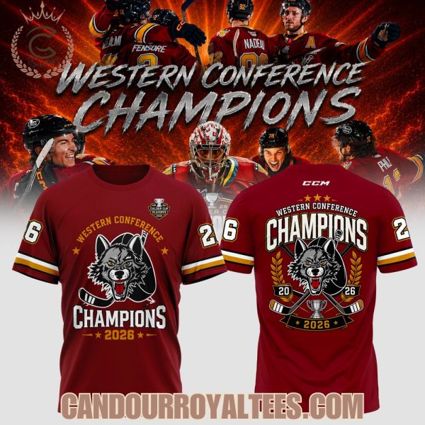 Chicago Wolves Wolf Pack Western Champions 2026 T-Shirt