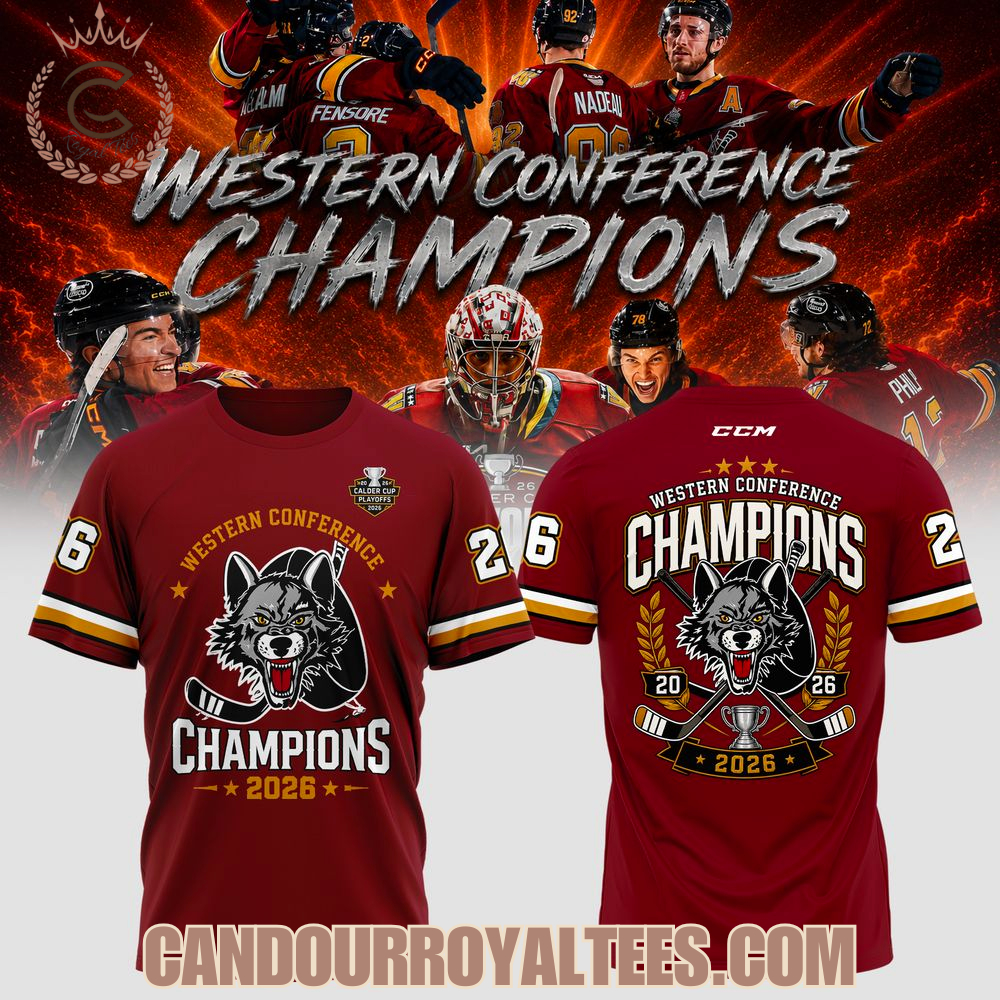 Chicago Wolves Wolf Pack Western Champions 2026 T-Shirt Chicago Wolves Wolf Pack Western Champions 2026 T-Shirt