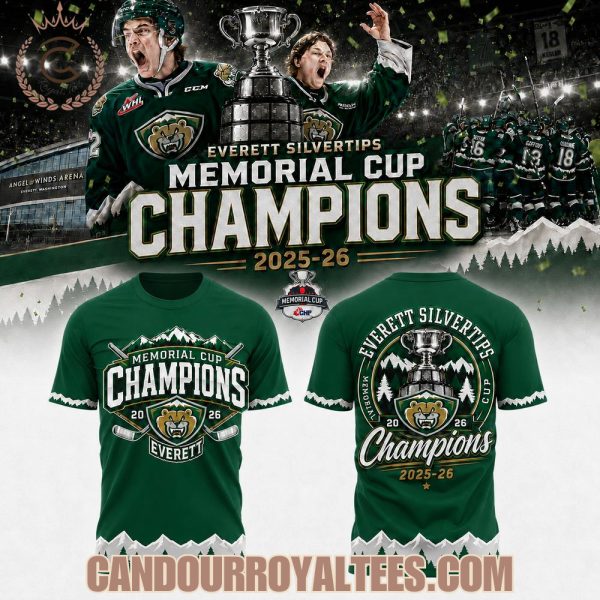 Everett Silvertips 2026 Memorial Cup Champions Tshirt