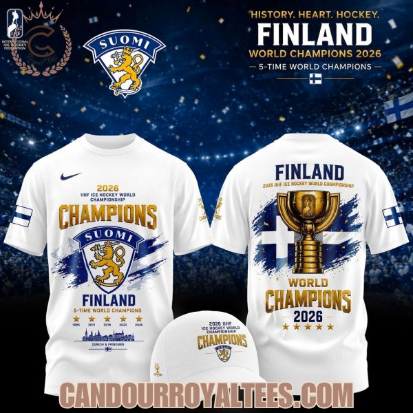 Findland 2026 IIHF Ice Hockey World Champions Tshirt, Hoodie