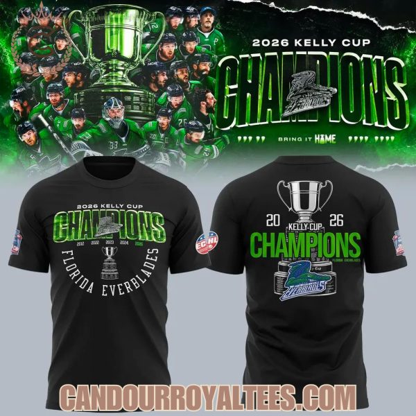 Florida Everblades 2026 Kelly Cup Champions T-Shirt
