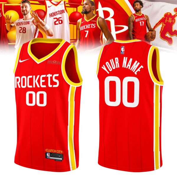 Houston Rockets Clutch City Jersey – Red